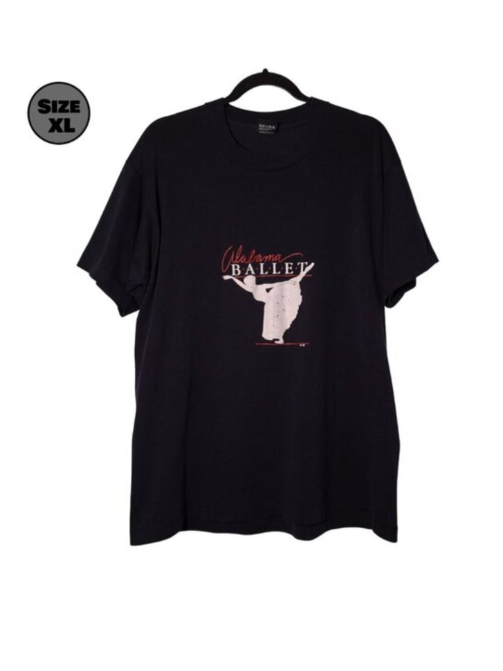 VINTAGE Alabama Ballet '91-'92 USED Shirt (XL, Black, Single Stitch)